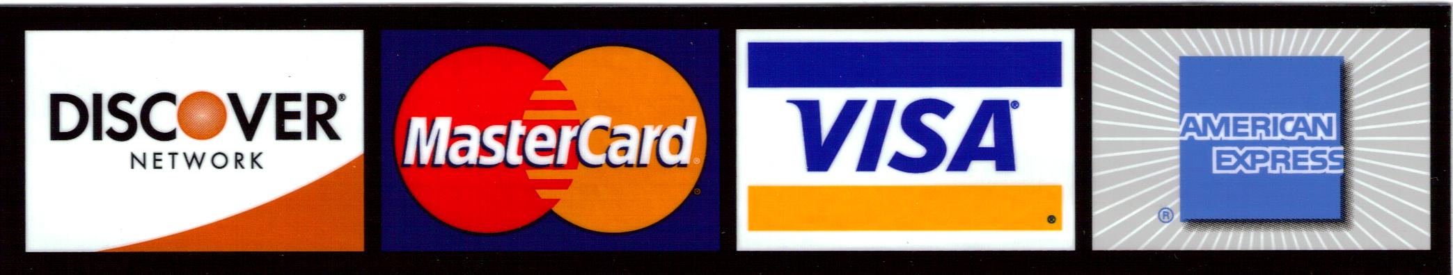 We accept credit cards